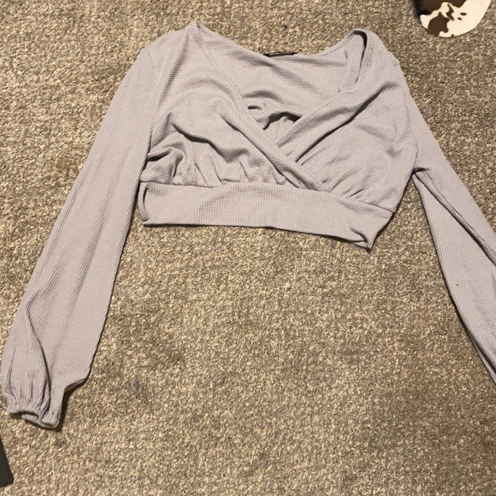 Cropped thin sweater